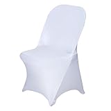 Efavormart 30 PCS Stretchy Spandex Fitted Folding Chair Cover Dinning Event Slipcover for Wedding...