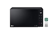 LG MH6535GIB Forno Microonde Smart Inverter con Grill al Quarzo, 25 Litri, 1150 W, Programmi Automatici, 5 Livelli di Potenza Regolabili - Nero Fumè