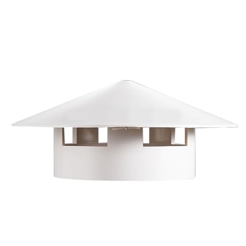 Chapeau de cheminée conique 80mm renforcé pour conduit d'aération extérieur