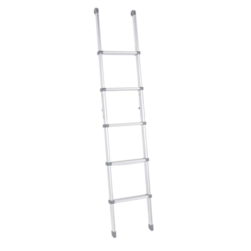 Escalera para Literas para Vehículos Recreativos, Escalera Plegable de Aleación de Aluminio de 5 Escalones con Pedal Antideslizante, 59,4 Pulgadas de Longitud, Ideal para