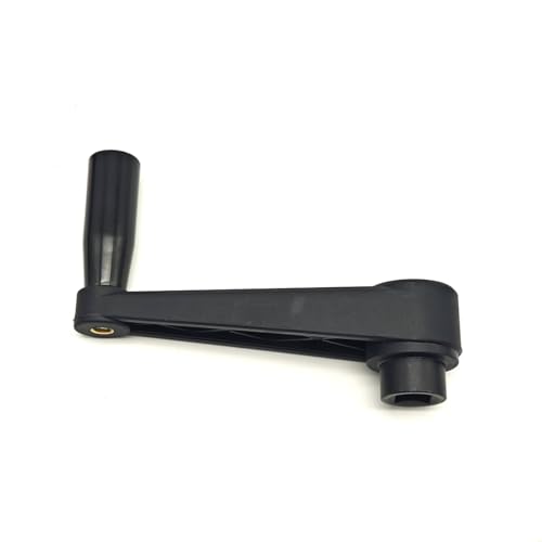 Image of 5 inch Nylon Crank Handle Drill Press Revolving Handle with Round or Square Installation Hole Smooth 360 Degree Operation for Industry Lathe Milling Grinding Machine (Square Hole 14x14x125)