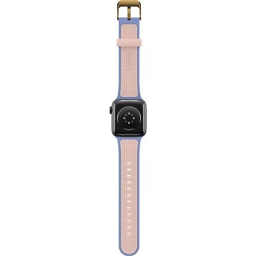 OtterBox All Day Watch Band for Apple Watch 40/41/42mm, Replacement Durable Soft Touch Silicone Strap for Apple Watch Blue/Beige - Image 3