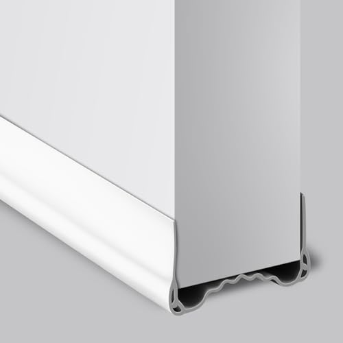 Flintronic Bas de Porte Isolant Froid, Bas de Adhésif Silicone Isolation Porte, Boudin de Porte Anti Courant d'air, Anti Bruit Poussière Stop à l'air Froid Anti Souris Fourmi Cafard Insectes