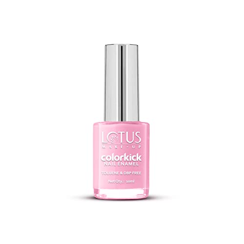 Image of LOTUS MAKE-UP Colorkick Nail Polish, Glossy Finish, Chip Resistant, Pink Bliss 950 | 10ml
