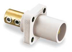 Receptacle, Double Set Screw, White