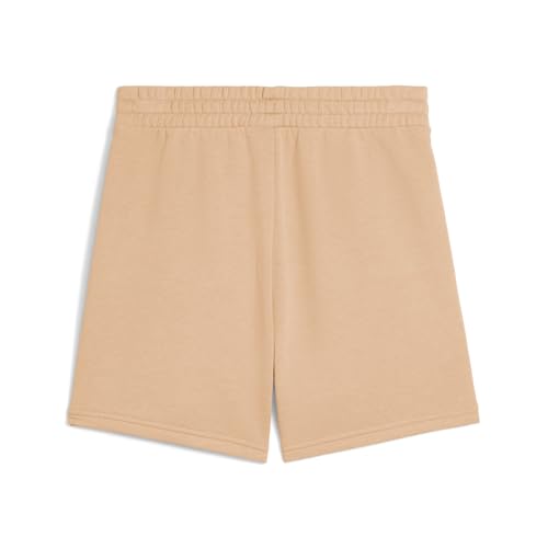 Puma Damen ESS Small No. 1 Logo 5'' High-Waist Shorts TR (s) Gestrickte Shorts, Warm Beige, – Ansicht 2
