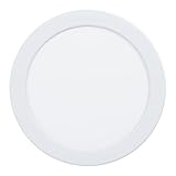 Photo Gallery eglo fueva 6 faretto da incasso a led per bagno, piatto, rotondo, in plastica di colore bianco, luce bianca calda e bianca fredda, ip44, diametro 16,6 cm Photo Gallery eglo fueva 6 faretto da incasso a led per bagno, piatto, rotondo, in plastica di colore bianco, luce bianca calda e bianca fredda, ip44, diametro 16,6 cm
