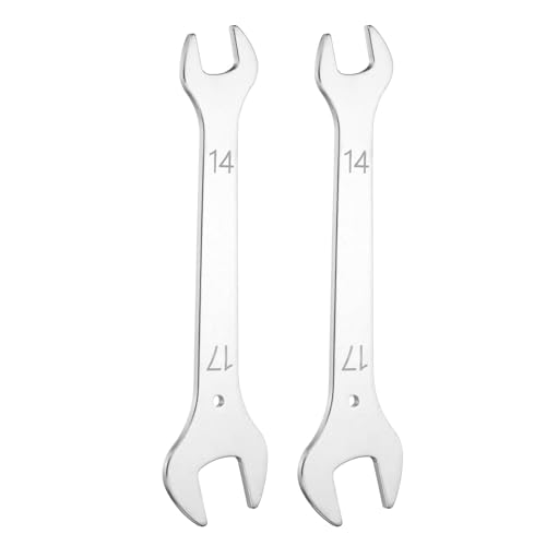 Image of sourcing map 2pcs Super Thin Open End Wrench 14x17mm Metric Lightweight U-Shaped Spanner Double End Wrenches for Automotive Repair Furniture Assembly, Silver