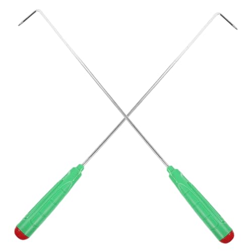 PERSELOSO 2 Pezzi Attizzatoio per Caminetti Strumento Versatile per Barbecue e Caminetti Comfortevole Utensile Resistente per Uso Indoor e Outdoor