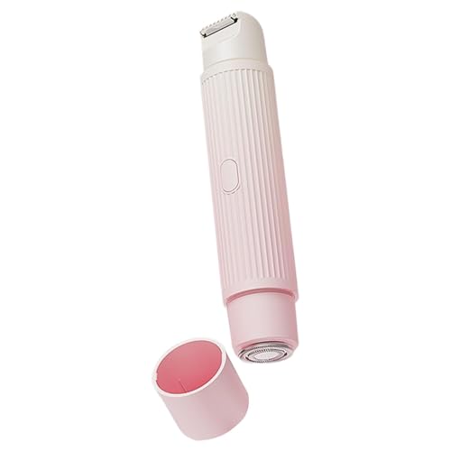 Qfdiwr Afeitadora de bikini para mujer, 2 en 1, cortapelos púbicos de doble cabeza, vello facial, afeitadora eléctrica, herramienta de cuidado para piernas y cuerpo