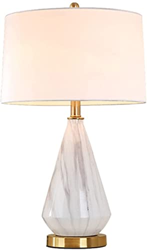 Lampe de chevet céramique marbre H65cm soulage la fatigue oculaire lumière chaude E27