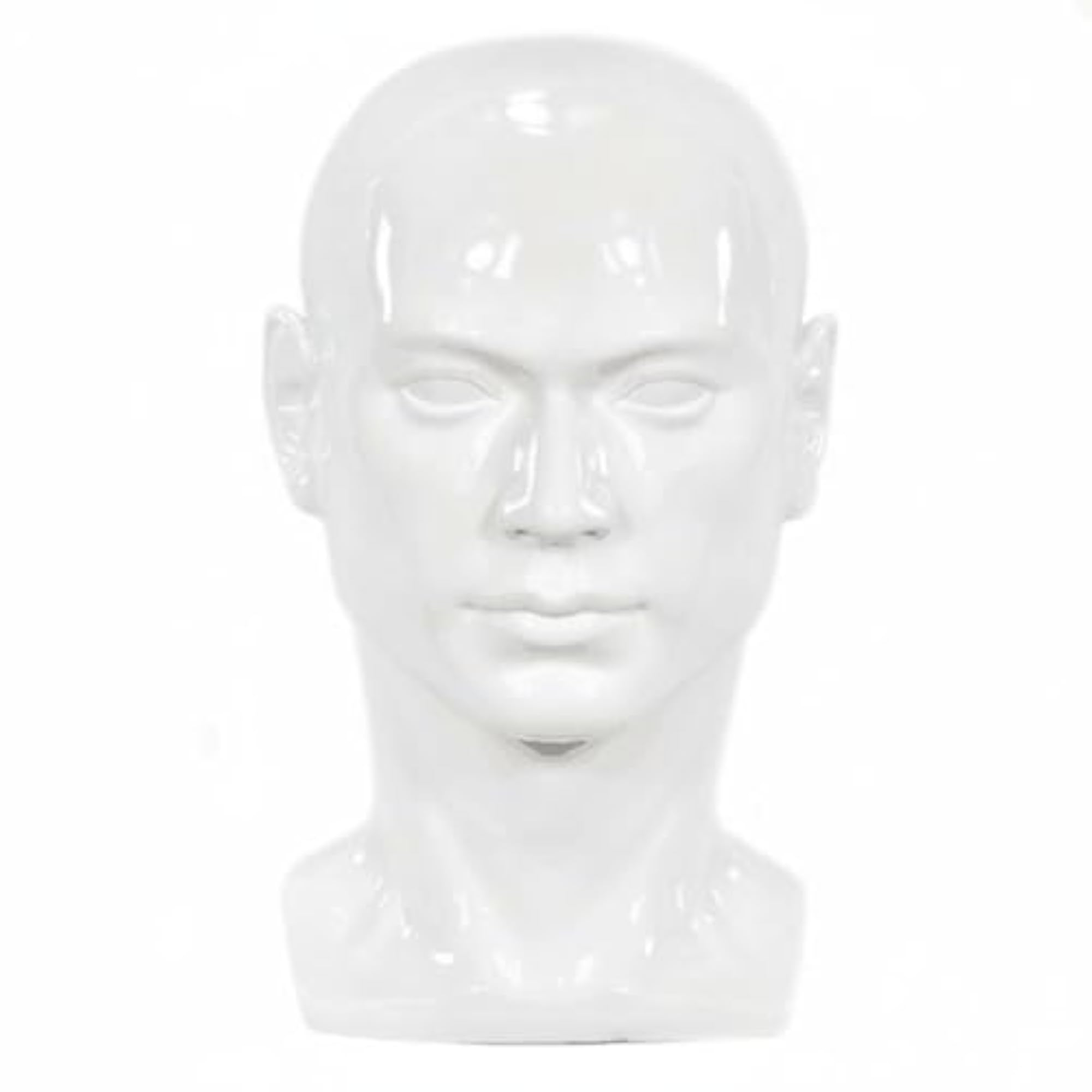 PVC Material Male Mannequin Head Display Stand