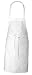 Adult Men’s Women’s Unisex Chefs Adjustable Extra Long Ties, Professional Commercial Grade White Bib Apron