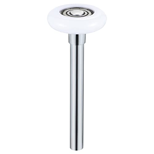 Tehaux Quiet Garage Door Rollers Nylon Door Wheels Replacement Garage Roller, White 2In Ball Bearing 4In Stem #TOP14