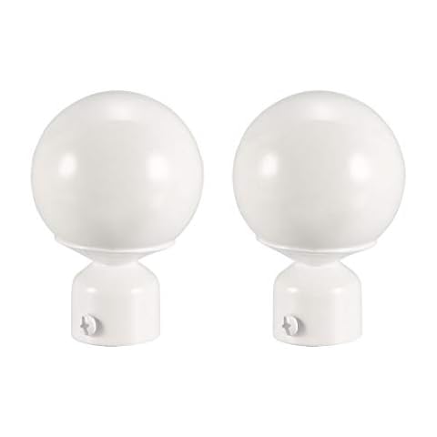 Uxcell Endstücke für Gardinenstange Cover