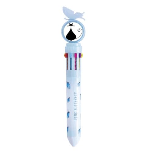 Stylo à bille rétractable multicolore : le compagnon des passionnés de chats