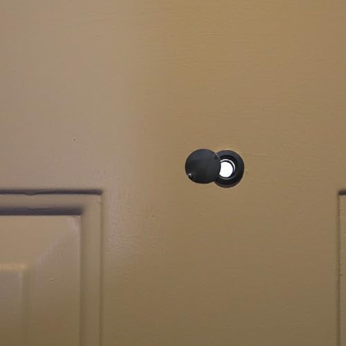 Türspion Abdeckung,Türlochabdeckung mit Selbstklebendem,Gucklochabdeckungen,Gucklochabdeckung mit Selbstklebendem Installationswerkzeug,für Wohnungstür Gucklochschutz,für Hotel Zuhause (Schwarz)