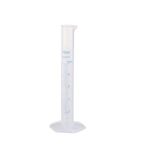 Yworld 10 ml Plastique Transparent Cylindre gradué Cover