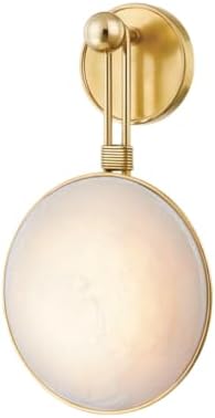 Corbett Lighting 458-01-VB Ares - 1 Light Wall Sconce 16.75 inches Tall and 9.75 inches Wide - Vintage Brass Finish