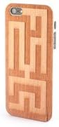 Froolu Maze Print Wood iPhone 4 and 4s Case