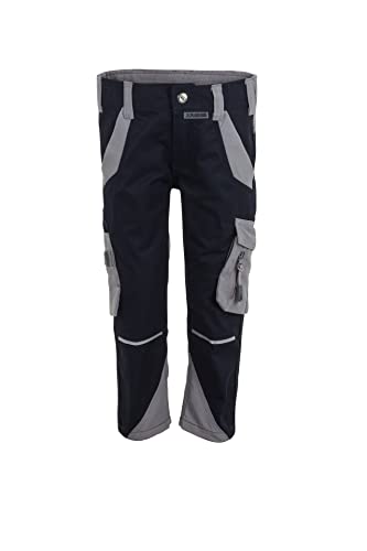 Planam Norit Kids Bundhose Schwarzblau/Zink 110/116
