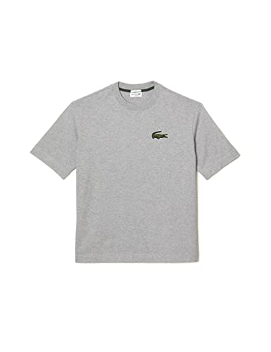 Lacoste Th0062 Maglietta e Turtle Neck Shirt, Silver Chine