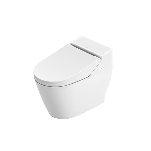 DAX VOVO One-Piece Ceramic Toilet with UV LED Sterilization and Heated Seat, White