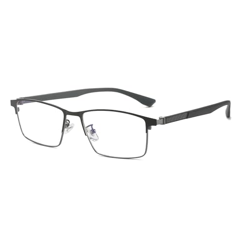 Image of Cyxus Carbon Fiber 99% Blue Light Glasses Men Women, 23g Semi-rim Square Frame for Computer Gaming