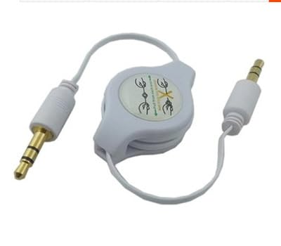 2 Pack Cable Auxiliar Retráctil 3.5mm 80 cm miniatura 3