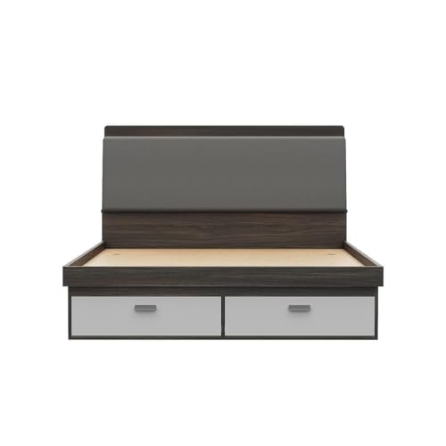Image of Wakefit Atlas Queen Storage Engineered Wood Bed-Wyoming Maple