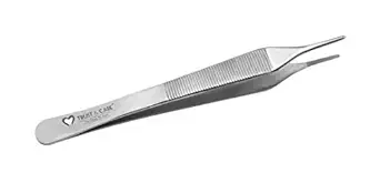 TRUST & CARE Stainless Steel Tissue Adson Forcep Without Tooth Small