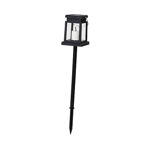 Hemoton Elegant Solar Lamp for Garden Ground Insert Decorative Light Lawn Solar Candle Unique Lighting