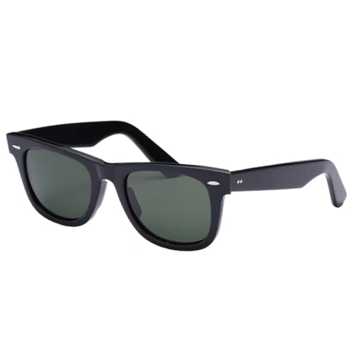 Lunettes de soleil rétro durables avec monture en acétate noble