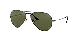 Ray Ban Unisex Sonnenbrille Aviator, Gr. Large (Herstellergröße: 58), Grau (gunmetal 004/58)