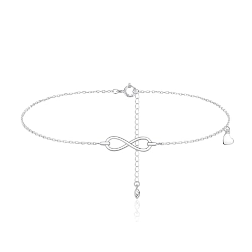 Image of Bewenda Ankle Bracelets for Women, Sterling Silver Anklet, Classic Anklets
