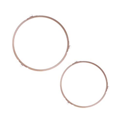 FELTECHELECTR 2 Pcs Microwave Plastic Turntable Holder for Glass Plates Essential Oven Accessories Convenient Tray Wheel for Efficient Cooking Random Color