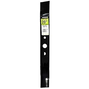 MaxPower 33120BDB Mulching Many 20 in. Cut Black & Decker and Ryobi Replaces OEM #s 514061-49 and 635373 Mower Blade, Black