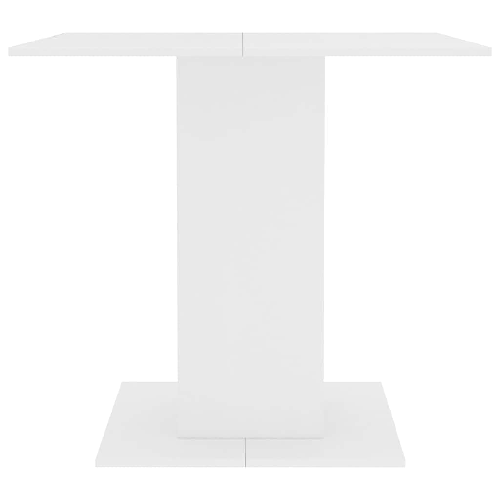 Stół do jadalni biały 80 x 80 x 75 cm materiał drewnopochodny