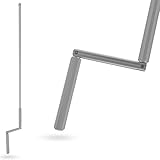 Rolladen Kurbelstange eloxiert, Kurbel für Rolladen Rollo, Rolladenkurbel für Gelenklager mit Ø12mm Zapfen in 120cm |