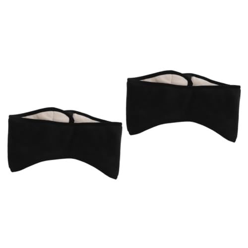 OSALADI 2pcs Noise Isolation Sleep Earmuffs for Men Women Fleece Ear Warmer Headband Ear Plugs Soft for Sleeping Studying Work