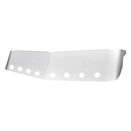UNITED PACIFIC 28014 Sun Visor, Stainless Steel, 13-1/2