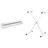 Product 1: Entrada de pedal de sustain 6.35 mm (pedal no incluido), toma de auriculares de 6.35 mm, salidas RCA estéreo para conectar a altavoces / amplificadores