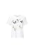 Produktbild rich&royal Damen with Butterfly Print T-Shirt, Weiß (White 100), Medium (Herstellergröße: M)