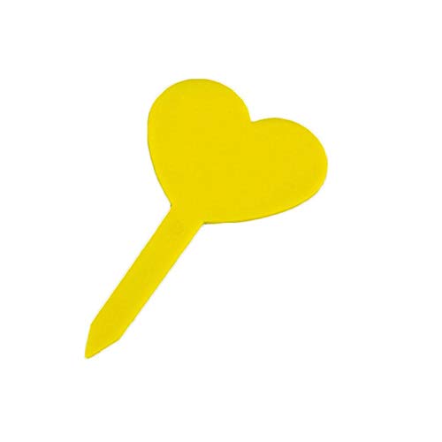 DaoRier Love- type Plant Markers, Garden Labels Tags Plastic Waterproof Plant Tags Nursery Seed Label for Gardening (50pcs) 4.7x8.3cm