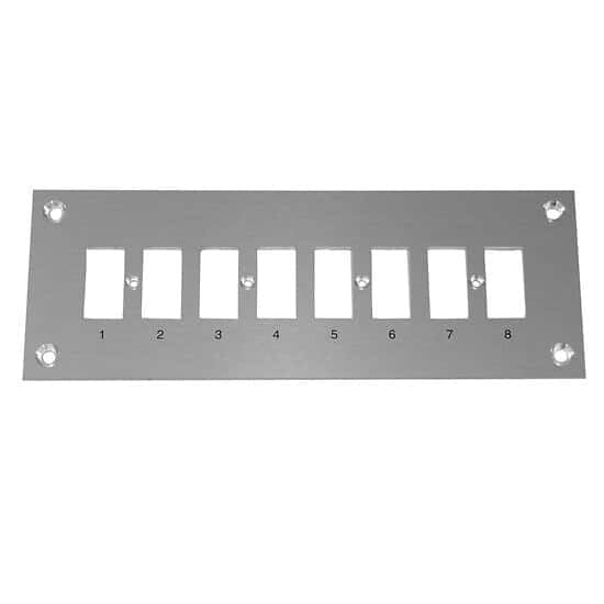 Digi-Sense Thermocouple Mounting Panel, Horizontal, Standard Connectors; 8 Circuits
