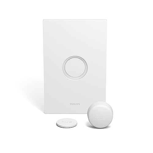 Image of Philips Hue 3 Smart Bulb 60W White Ambiance with Smart Button Starter Kit, 16 Millions Colors, Works with Amazon Alexa, Google Assistant, Apple HomeKit