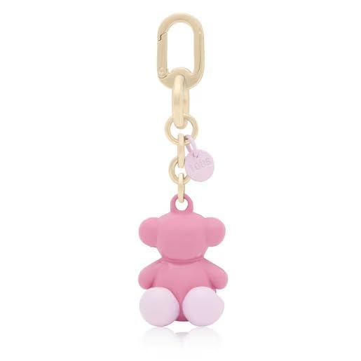 TOUS Llavero Metal Rosa, Para Mujer, Medidas 4,10 x 3,30 x 2,80 cm, Colección Bold Bear