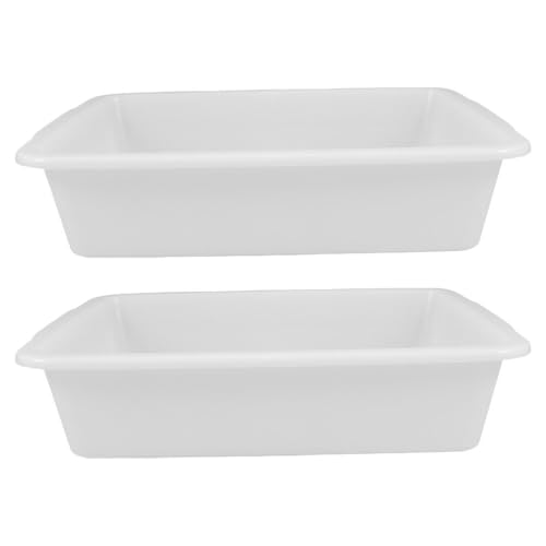 Warmhm 2 Pièces Plateau de Laboratoire bac de Rangement bac de Stockage de Produits Chimiques à Produits Chimiques en Plastique Plateau de Rangement Cuvette...