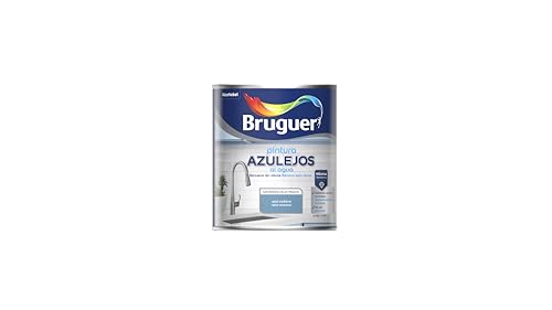 BRUGUER Esmalte Azulejos al Agua Satinado Azul Oceano, 0.75L