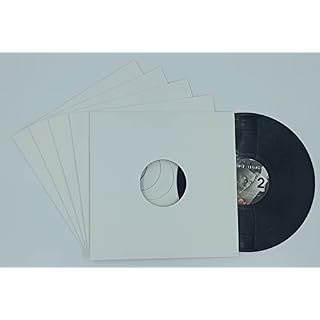 20 Pochettes de Protection extérieures en Carton Blanches pour Vos vinyles 33 Tours - Les Beatles, Paul McCartney, John Lennon, RIngo Starr, George Harrison